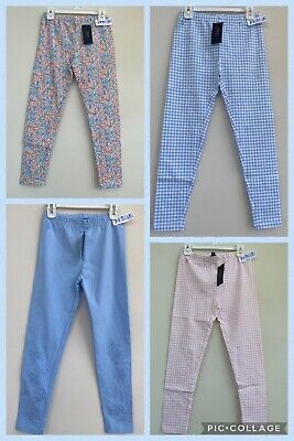 NWT Ralph Lauren POLO Girl Jersey Legging Pant Medium 8 10 Pink Blue Floral LOGO