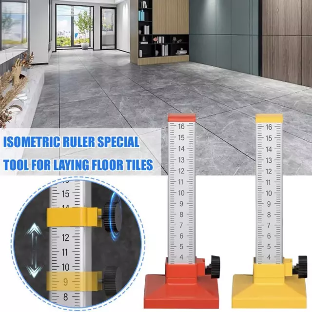 Equal Height Ruler Lay Floor Tile Special Tool Stick Artifact✨w Tile W3F8