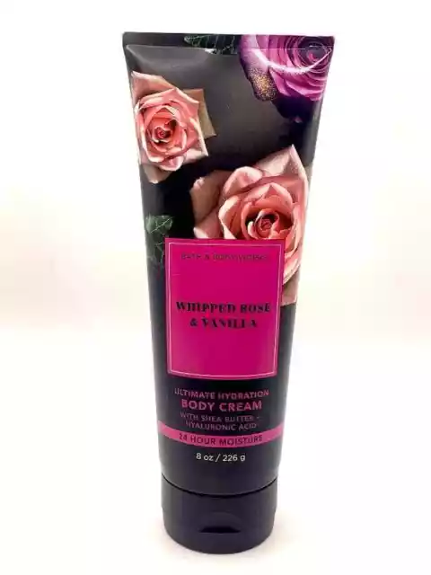 Bath & Body Works Ultimate Hydration Body Cream Whipped Rose & Vanilla 226g