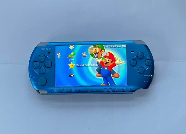 Sony PSP 3000  32GB Blue Console good condition