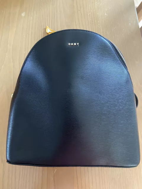 dkny bryant park Black Mini Leather Backpack