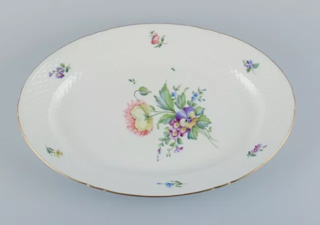 Bing & Grøndahl, Saxon Flower, large oval serving platter.