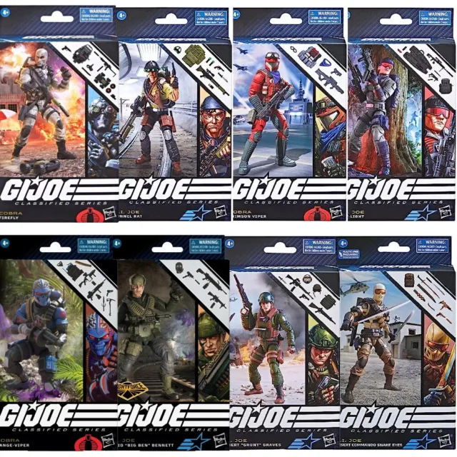 Figurines GI JOE Classified Series neuves Hasbro Collection Grand Choix