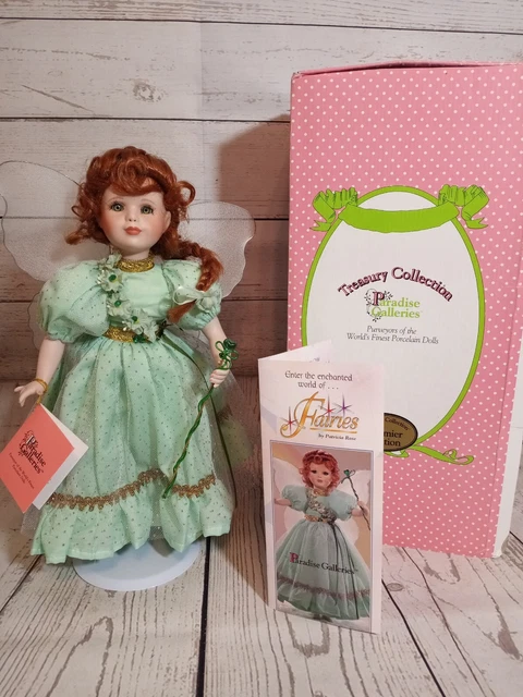 Paradise Galleries "SHANNON THE SHAMROCK FAIRY" 14" Porcelain Doll