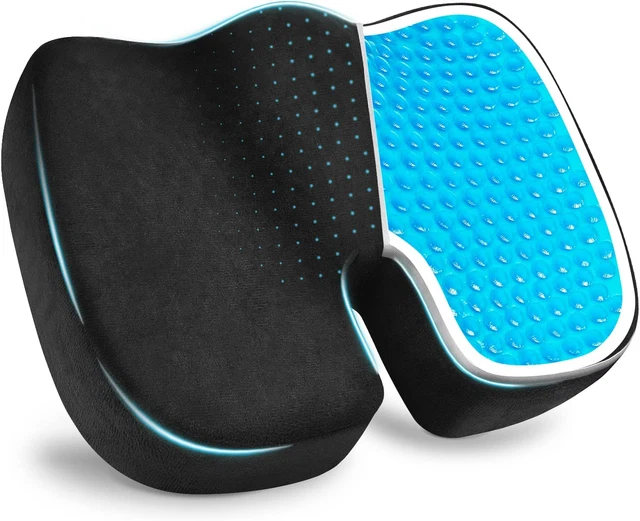 Virklyee Coussin De Siège Orthopédique Coussin Assise Mémoire De Forme Velours C
