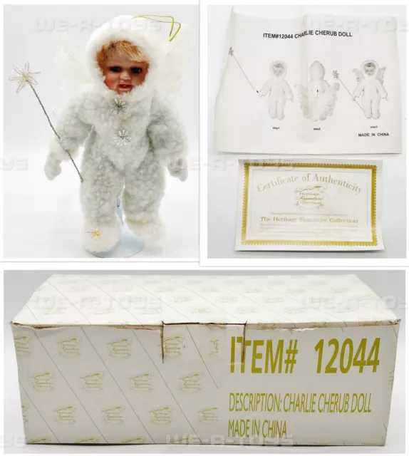 Heritage Signature Collection Charlie Cherub Porcelain Doll No. 12044 USED