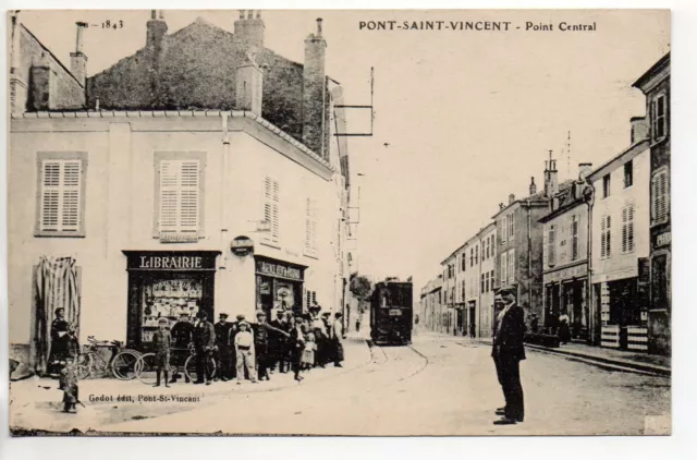 PONT SAINT VINCENT - Meurthe et Moselle CPA 54 - Librairie point central Tramway
