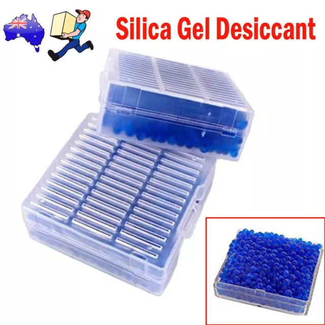 4X Reusable Silica Gel Desiccant Moisture Absorber Beads Box Dry Dehumidifier H
