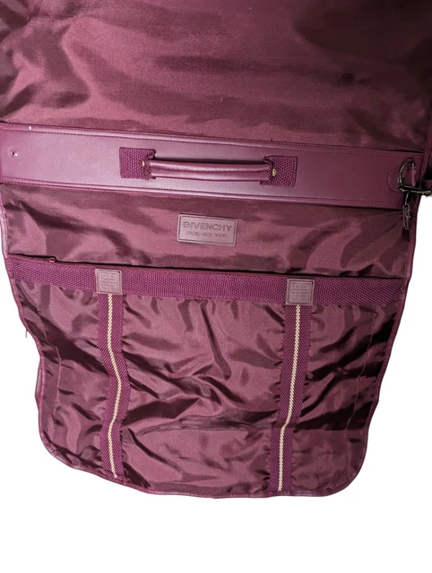 Givenchy Nylon Garment Bag Burgundy Garment Cover