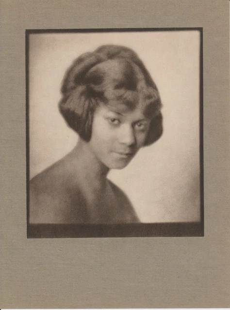 Emil Otto Hoppe Damenportrait / Cuba Mezzotinto-Fotografie um 1925