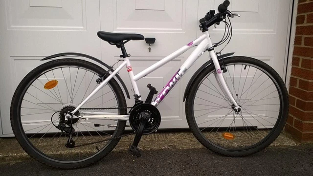 BTWIN ROCKRIDER 300 women s girls mountain bike white size small 70.00 PicClick UK