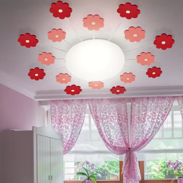 Lampada da soffitto LED di alta qualità fiori design lampada ragazza rosa spot da parete lampada da parete