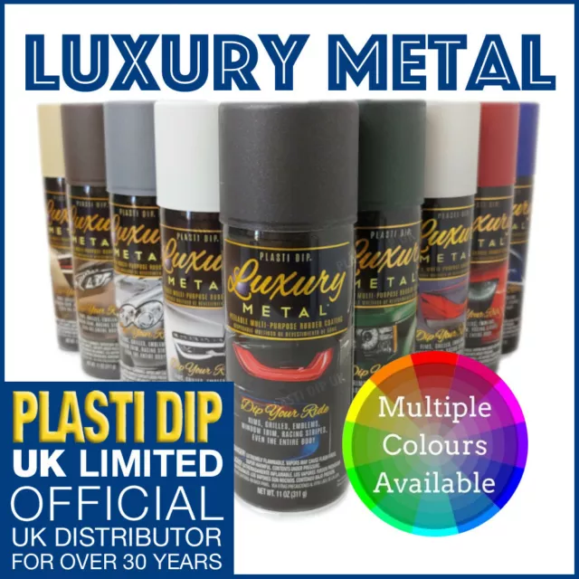 NEW! - PlastiDip - Plasti Dip Rubber Paint - Luxury Metal Colours - 311g (371ml)