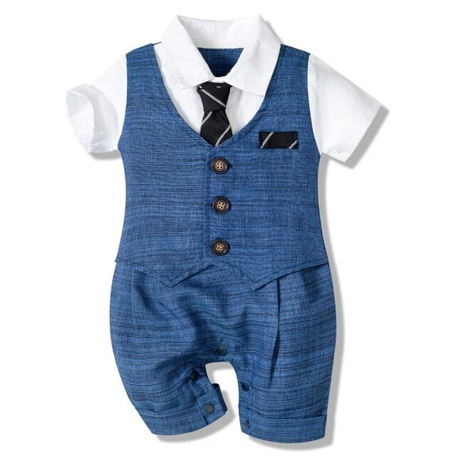 Baby Gentlemen Baumwolle Taufanzug Junge Baby Anzug Baby Junge Taufanzug Junge
