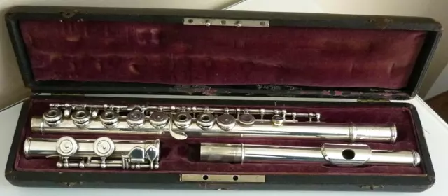 Rare Instrument De Musique Ancien, Flute Traversiere, L.l. Lebret, Conservatoire