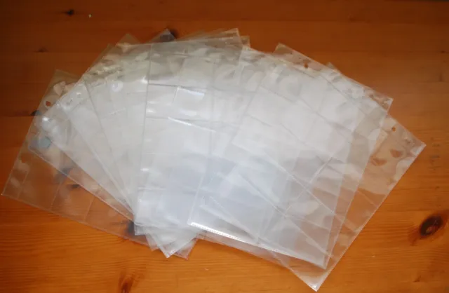 13 X 10 Slot Cigarette And Tea Card Plastic Sleeves With Holes To Fit Album