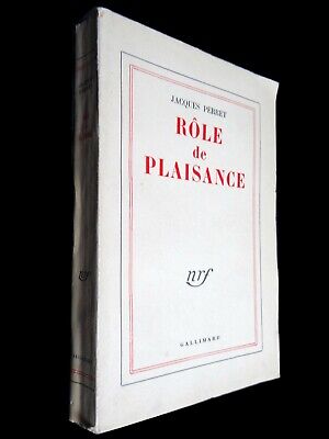Rôle de plaisance - Jacques Perret - 1957 - Gallimard