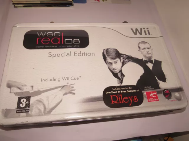 WSC Real 08 World Snooker Championship Wii Game Special Edition with Pool Cue
