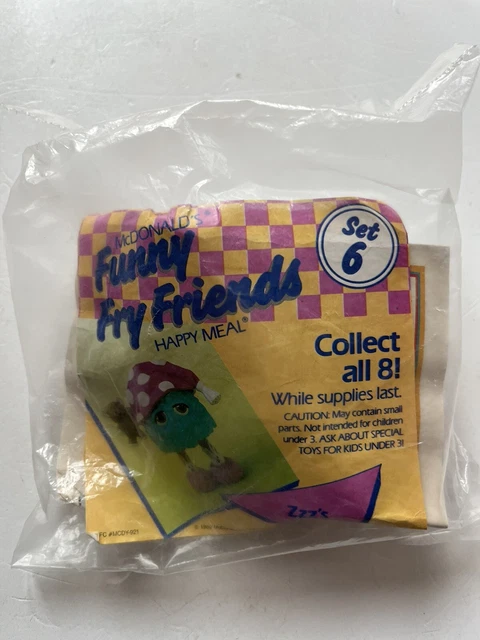McDonald’s 1989 Funny Fry Friends Happy Meal Toy - Set #6 Zzz’s