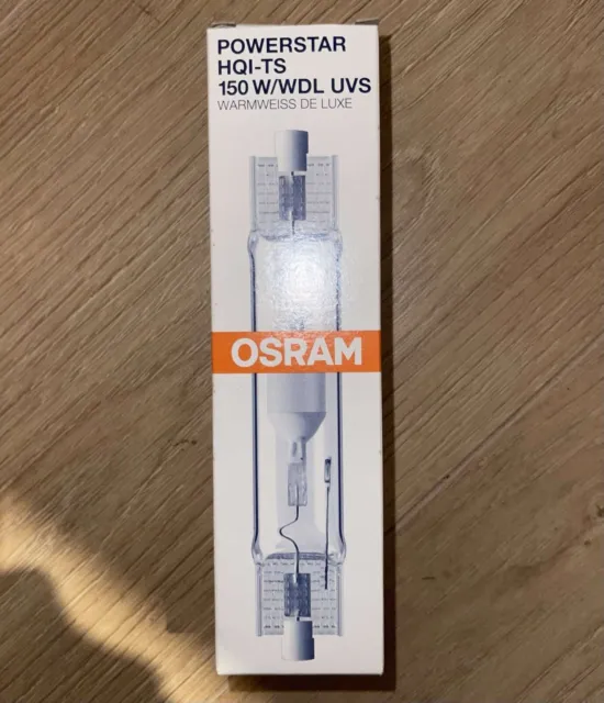 Osram Metal Halide Powerstar Hqi-ts 150w-ts Lamp Neutral White De Luxe Rx7s-24