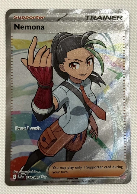 POKEMON TCG - Nemona 229/091 Full Art Trainer - Scarlet&Violet - Paldean Fates $5.09 - PicClick AU POKEMON TCG - Nemona 229/091 Full Art Trainer - Scarlet&Violet - Paldean Fates $5.09 - PicClick AU