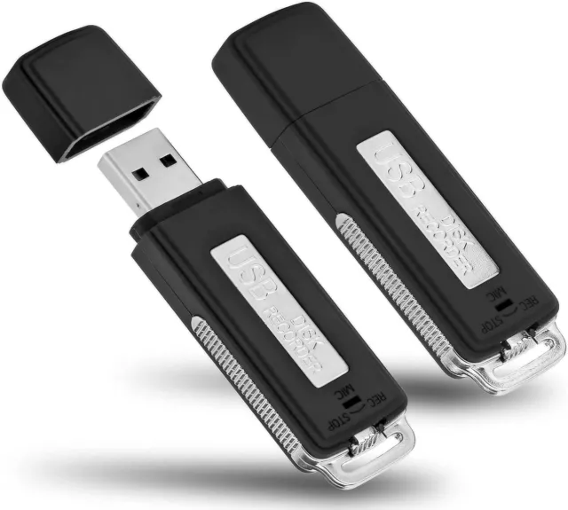 Micro Registratore Audio Vocale 8 Gb Spy Spia Mini Ambientale Usb