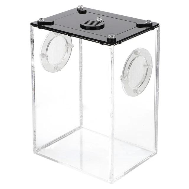 Caja de reptiles multifunción jaula de serpiente transparente tanque práctico para reptiles