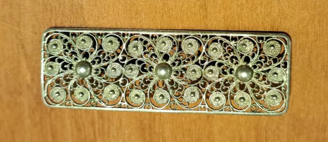 Brosche Silber 835 W antik Anstecknadel Filigran Blüten
