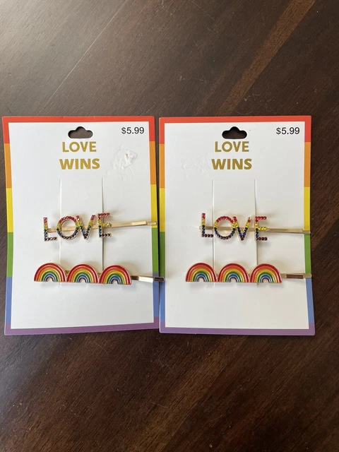 2Packs-Love Wins Bobby Pins