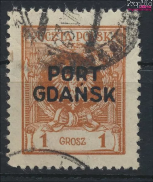 Briefmarken Polnische Post Danzig 1925 Mi 1a gestempelt (9975624