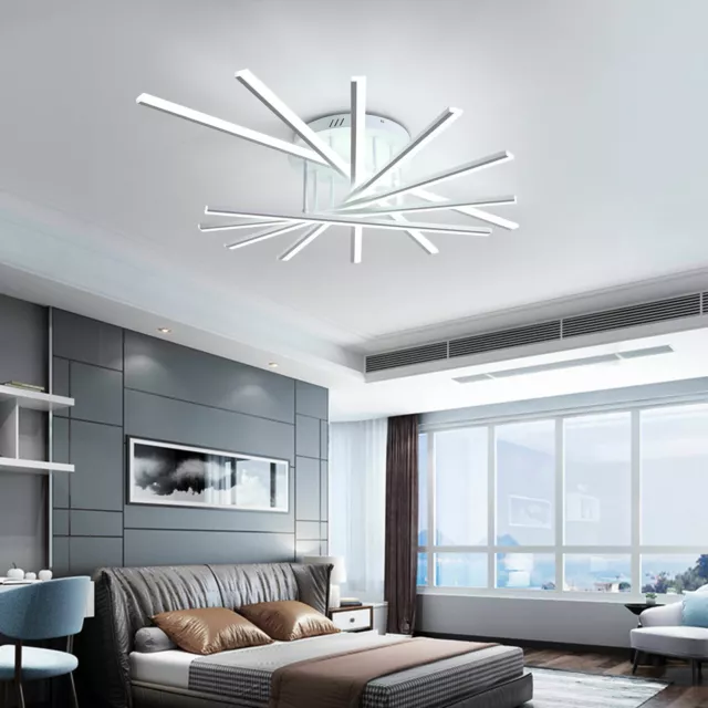 Modern Ceiling Light Chandelier Pendant Lamp Nordic Fixture Remote Control 2