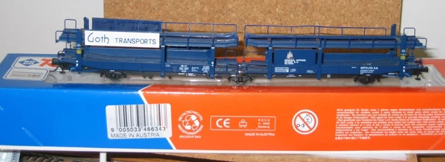 ROCO wagon porte autos articulé 543 GOTH General Motors Suisse SBB