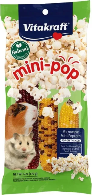 Regala de palomitas de maíz VitaKraft mini-pop para animales pequeños