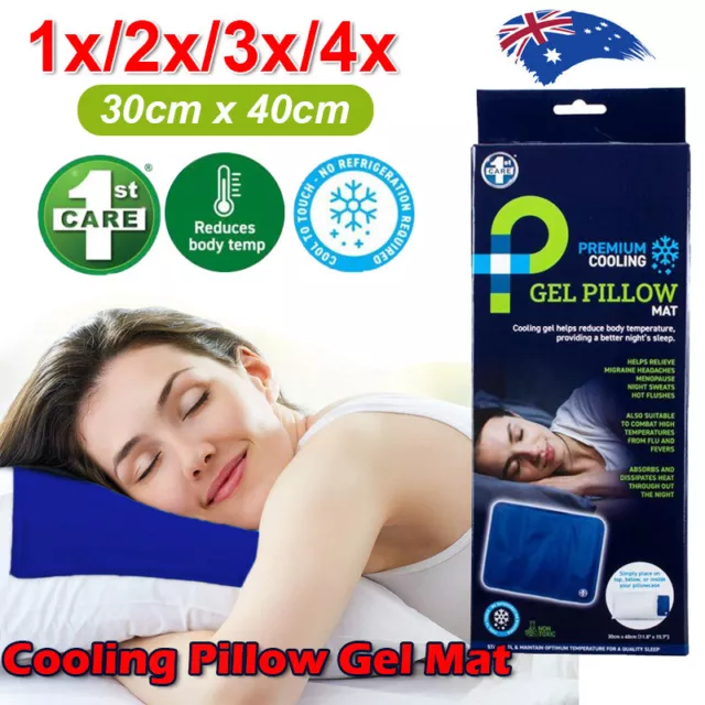 1x/2x/3x/4x Pillow Cold Therapy Cooling Insert Chill Sleeping Mat Muscle Relief