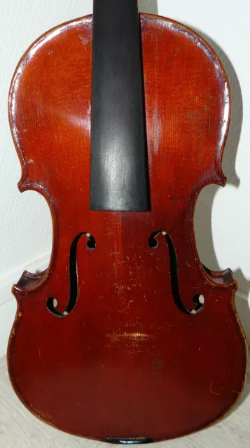 No PayPal, Antique violin labelled, stamped E. Boulangeot a Lyon used condition