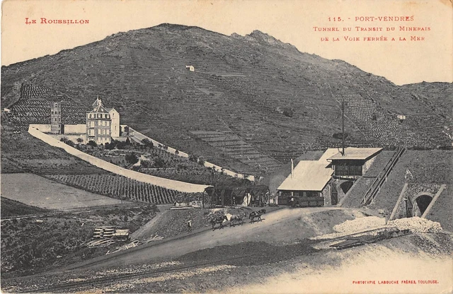 Cpa 66 Port Vendres Transit Tunnel From The Railway To The Sea