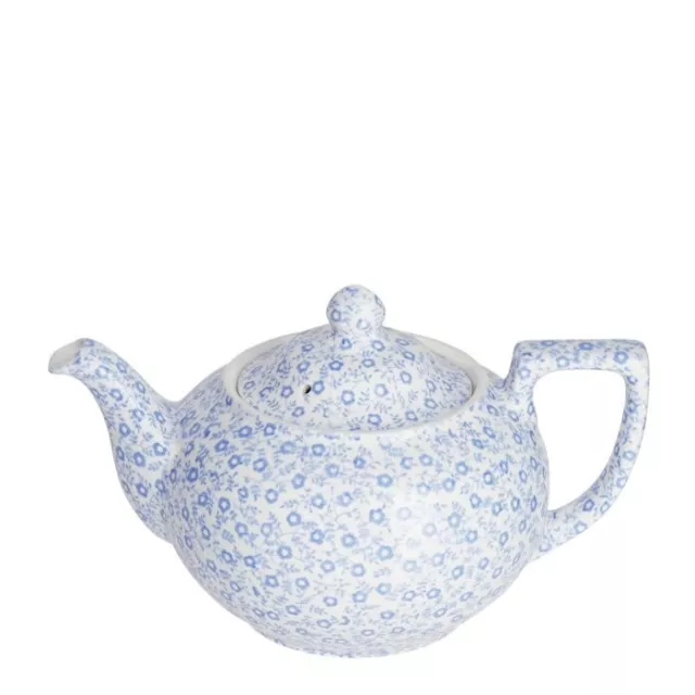 Burleigh Blue Felicity Teapot Piece 580ml White x Blue Ceramic Pre-owned H4.7