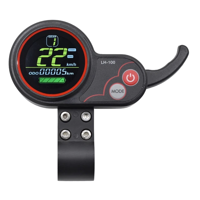 LH100 LCD Display Dashboard 24V-60V Throttle Knife for Kugoo Ele2637