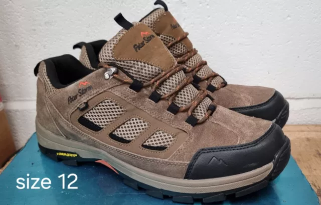 Peter Storm Men's Camborne Waterproof Walking Shoes Size UK 12  Brown Hiking New
