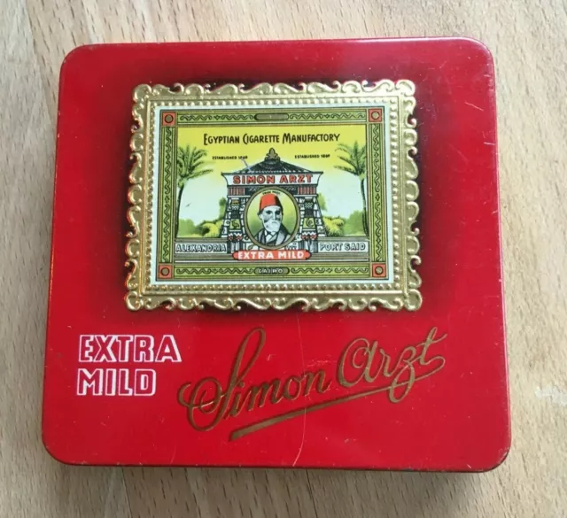 Alte, sehr gut erhaltene Blech-/Zigarettendose "Simon Arzt - EXTRA MILD"