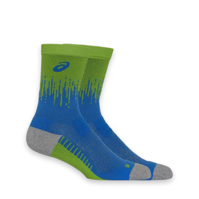 Asics Performance Run Crew Socks Blue Green Running crew socks 3013A977-400