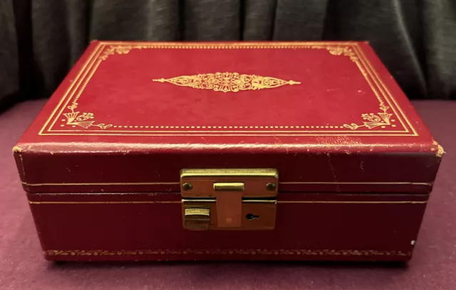 Vintage Thorens Movement Always Burgundy Music Jewelry Box Made in Switzerland Vintage Thorens Movement Always Burgundy Music Jewelry Box Made in Switzerland