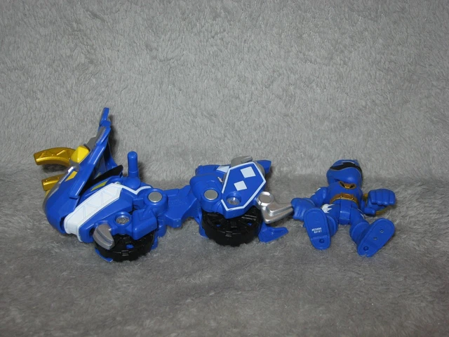 PLAYSKOOL HEROES POWER Rangers Blue Ranger and Dino Raptor Cycle Lu2307 ...