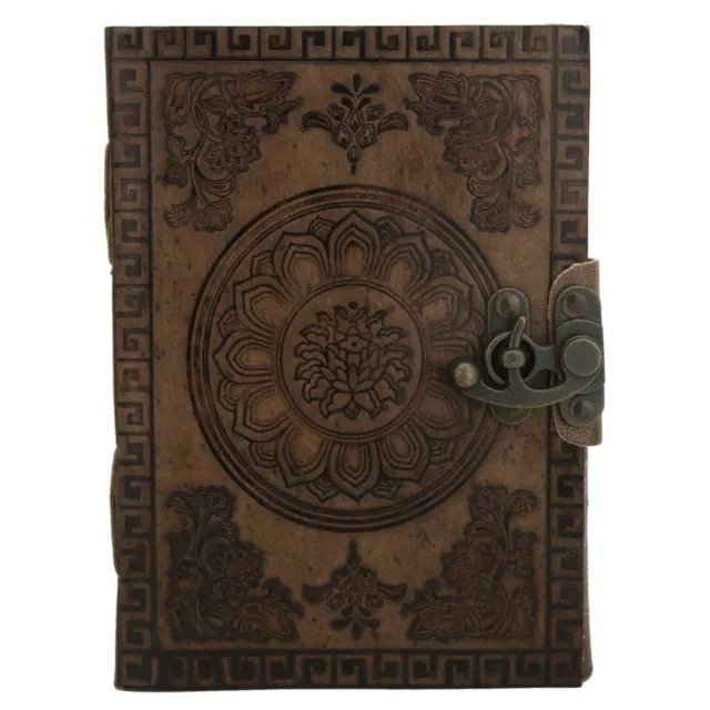 Libro de diario de cuero vintage de Shadow Grimoire Antique Deckle Paper