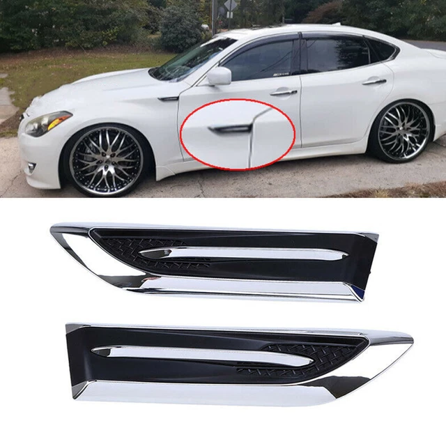 CAR SIDE AIR Flow Vent Fender Hole Cover Intake Grille Decoration
