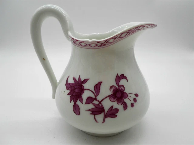 ( 01 ) Pot A Lait / Pichet En Porcelaine De Limoges Modèle Vieux Chine Rose