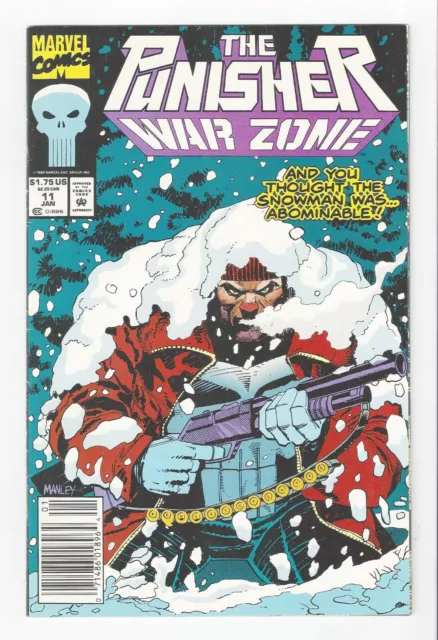 PUNISHER WAR ZONE 1992 JAN 11th MARVEL COMICS NEWS STAND NEAR MINT COMIC BOOK