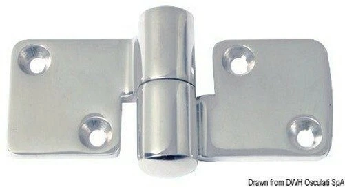 Charnière Inox Déchirable Droite 100x50 MM Marque Osculati 38.512.00