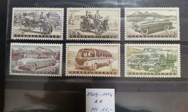 1109-1114 Tschechoslowakei mnh postfrisch Mi 11.-
