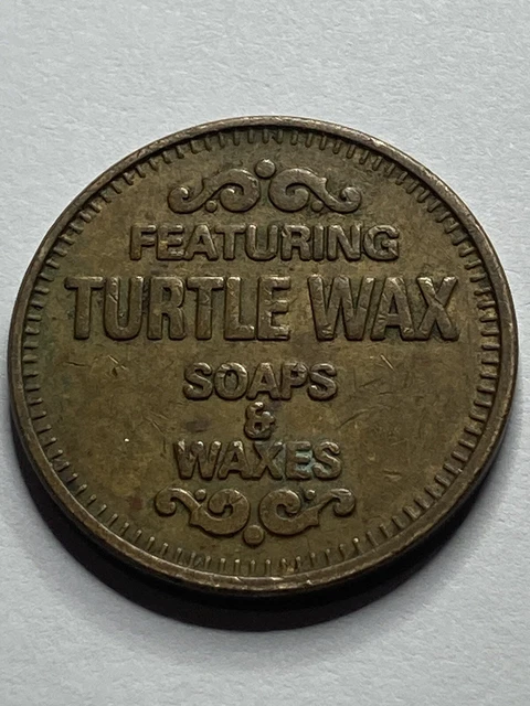 RARE TURTLE WAX SPLASH & DASH CAR WASH TOKEN #se1